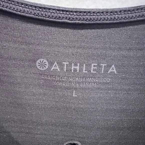 Athleta PACIFICA front wrap rash guard Ruched size large EUC - Picture 3 of 7